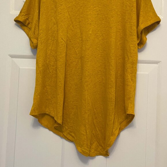 😍 3x $25 Clearance NWOT Lou & Grey Loft Linen Tie Knot Front Shirt Women Size S - Picture 4 of 6